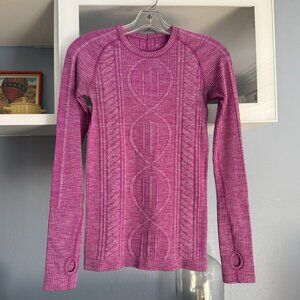 Lululemon Rest Less Pullover Shirt Size 2 Ultra Violet